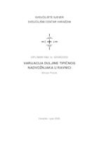 Varijacija duljine tipičnog nadvožnjaka u ravnici