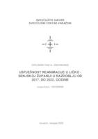 Učestalost reanimacije u Ličko - senjskoj županiji u razdoblju od 2017. do 2022. godine