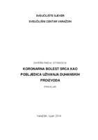 Koronarna bolest srca kao posljedica uživanja duhanskih proizvoda