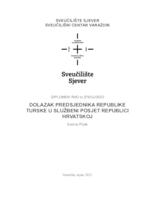 Dolazak predsjednika Republike Turske u službeni posjet Republici Hrvatskoj