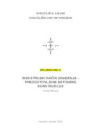 Industrijski način građenja - predgotovljene betonske konstrukcije
