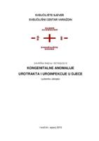 Kongenitalne anomalije urotrakta i uroinfekcije u djece