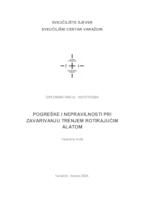 Pogreške i nepravilnosti pri zavarivanju trenjem rotirajućim alatom