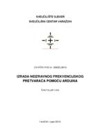 Izrada neizravnog frekvencijskog pretvarača pomoću Arduina