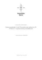 Utjecaj pandemije Covid-19 na poslovanje poduzeća "PG Orehovec" s aspekta kriznog menadžmenta