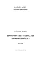 Zdravstvena njega bolesnika kod akutne upale crvuljka