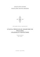 Utjecaj renovacije građevine pri procjeni vrijednosti nekretnine