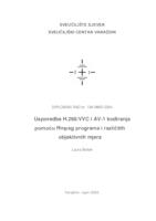 Usporedba H.266/VVC i AV-1 kodiranja pomoću ffmpeg programa i različitih objektivnih mjera