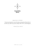 Utjecaj parametara navarivanja na konačnu iskoristivost izratka pri aditivnoj proizvodnji MIG/MAG tehnologijom