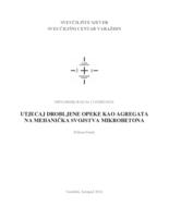 Utjecaj drobljene opeke kao agregata na mehanička svojstva mikrobetona