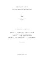 Digitalna infrastruktura i povezivanje kao temelj digitalnog društva i ekonomije