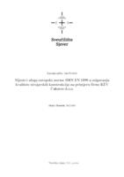 Mjesto i uloga europske norme HRN EN 1090 u osiguranju kvalitete strojarskih konstrukcija na primjeru firme RŽV Čakovec d.o.o.