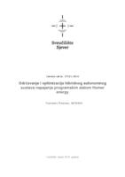 Održavanje i optimizacija hibridnog autonomnog sustava napajanja programskim alatom Homer energy