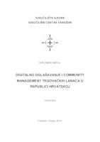 prikaz prve stranice dokumenta Digitalno oglašavanje i Community management na primjeru trgovačkih lanaca u Republici Hrvatskoj