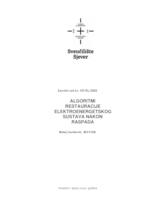 prikaz prve stranice dokumenta Algoritmi restauracije elektroenergetskog sustava nakon raspada