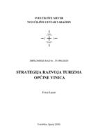 prikaz prve stranice dokumenta Strategija razvoja turizma općine Vinica