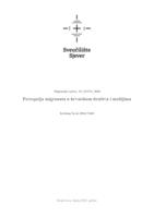 prikaz prve stranice dokumenta Percepcija migranata u hrvatskom društvu i medijima