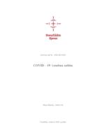 prikaz prve stranice dokumenta COVID-19 i osobna zaštita