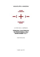 prikaz prve stranice dokumenta Primjena LEAN principa na proizvodnoj liniji Viking Mašek -TLO 1