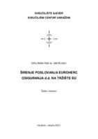 prikaz prve stranice dokumenta Širenje poslovanja Euroherc osiguranja d.d. na tržište EU
