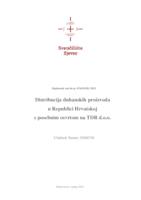 prikaz prve stranice dokumenta Distribucija duhanskih proizvoda u Republici Hrvatskoj s posebnim osvrtom na TDR d.o.o.