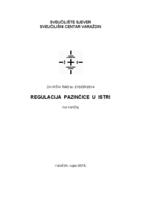 prikaz prve stranice dokumenta Regulacija vodotoka Pazančice u Istri