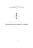 prikaz prve stranice dokumenta Automatizirano TIG zavarivanje legura bakra