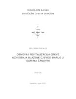 prikaz prve stranice dokumenta Obnova i revitalizacija crkve Uznesenja Blažene Djevice Marije u Gori na Banovini