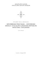 prikaz prve stranice dokumenta Informirani pristanak - usporedba znanja i stajališta građana Republike Hrvatske i Švicarske