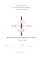 prikaz prve stranice dokumenta Kvaliteta komunikacije volontera na primjeru Crvenog križa