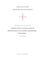 prikaz prve stranice dokumenta Utjecaj tvrdoće montažne trake za polimerne ploče na kvalitetu reprodukcije u fleksotisku