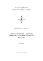 prikaz prve stranice dokumenta Utjecaj inflacije na životni standard građana Republike Hrvatske