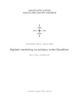 prikaz prve stranice dokumenta Digitalni marketing na primjeru tvrtke Decathlon