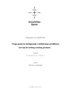 prikaz prve stranice dokumenta Uloga poslovne inteligencije u definiranju prediktora razvoja hrvatskog zračnog prometa