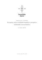 prikaz prve stranice dokumenta Percepcija i prijava neželjenih događaja iz perspektive medicinskih sestara/tehničara