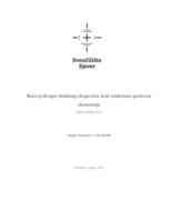 prikaz prve stranice dokumenta Razvoj design thinking ekspertize kod studenata poslovne ekonomije