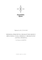 prikaz prve stranice dokumenta Medijska percepcija migrantske krize u Hrvatskoj - uloga medija u oblikovanju javnog mnijenja