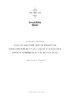 prikaz prve stranice dokumenta Analiza i razvoj urbane prometne infrastrukture s naglaskom na ekološke aspekte i primjenu novih tehnologija