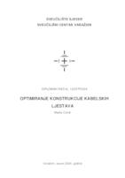 prikaz prve stranice dokumenta Optimiranje konstrukcije kabelskih ljestava