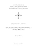 prikaz prve stranice dokumenta Analiza korištenja društvenih mreža u mladoj populaciji