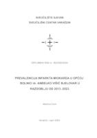 prikaz prve stranice dokumenta Prevalencija infarkta miokarda U Općoj bolnici dr. Anđelko Višić Bjelovar u razdoblju  u razdoblju od 2013.- 2023.