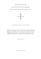 prikaz prve stranice dokumenta Turistički resursi i razvoj specifičnih oblika u stvaranju identiteta Međimurske Županije kao destinacije