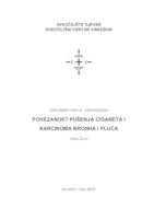 prikaz prve stranice dokumenta Povezanost pušenja cigareta i karcinoma bronha i pluća