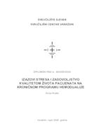 prikaz prve stranice dokumenta Izazovi stresa i zadovoljstvo kvalitetom života pacijenata na kroničnom programu hemodijalize