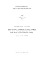 prikaz prve stranice dokumenta Prototipna optimizacija uz pomoć CAD alata otvorenog koda