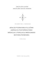 prikaz prve stranice dokumenta Analiza poznavanja ključnih aspekata postoperativnih infekcija u populaciji medicinskih sestara/tehničara