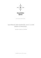 prikaz prve stranice dokumenta Specifičnosti skrbi medicinske sestre za osobe oboljele od demencije