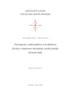 prikaz prve stranice dokumenta Percepcija i zadovoljstvo s kvalitetom života u lokalnom okruženju osoba starije životne dobi na području Varaždinske županije