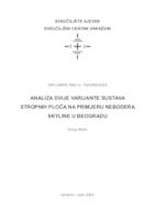prikaz prve stranice dokumenta Analiza dvije varijante sustava stropnih ploča na primjeru nebodera Skyline u Beogradu