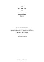 prikaz prve stranice dokumenta Modeliranje tvrdih površina u alatu Blender